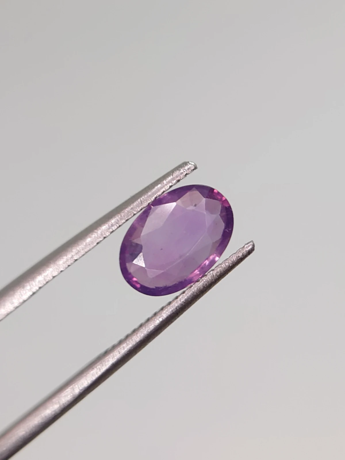 1.59ct Natural Pinkish Purple Sapphire from Kashmir, Pakistan — view 3